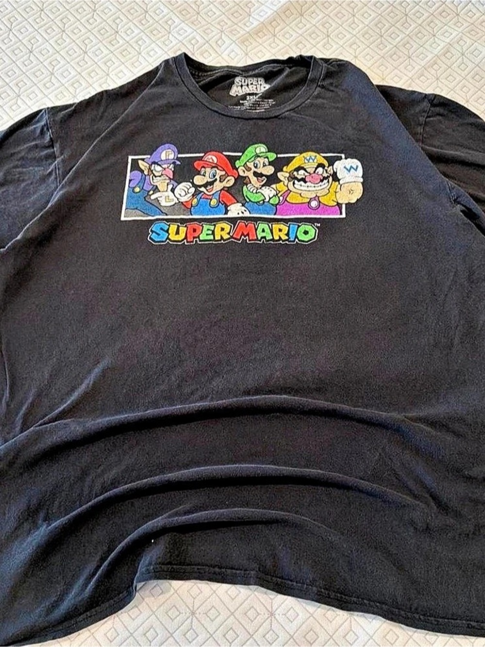 Super Mario graphic tee Black 2XL